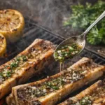 Tuétano asado con limón real y cocción al rescoldo o a la parrilla
